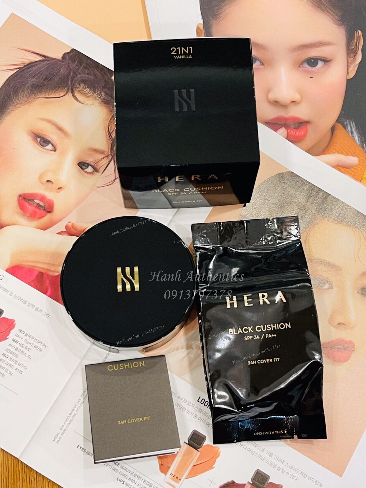 Phấn nước cushion hera black n.21 tone tự nhiên