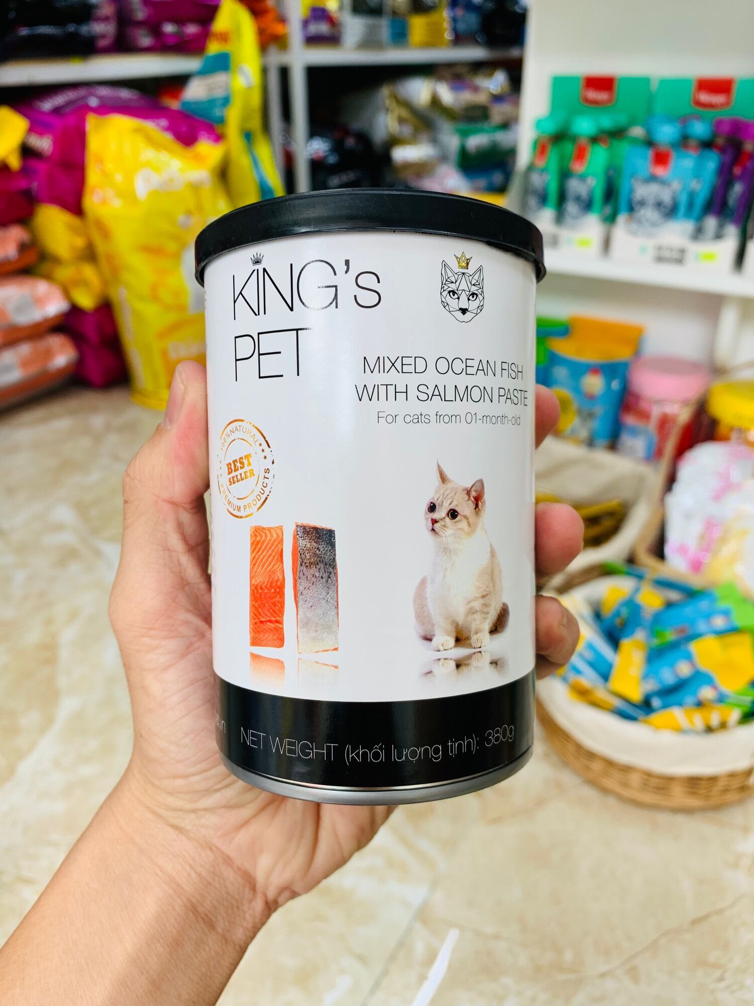 Pate cho chó mèo King Pet 380g