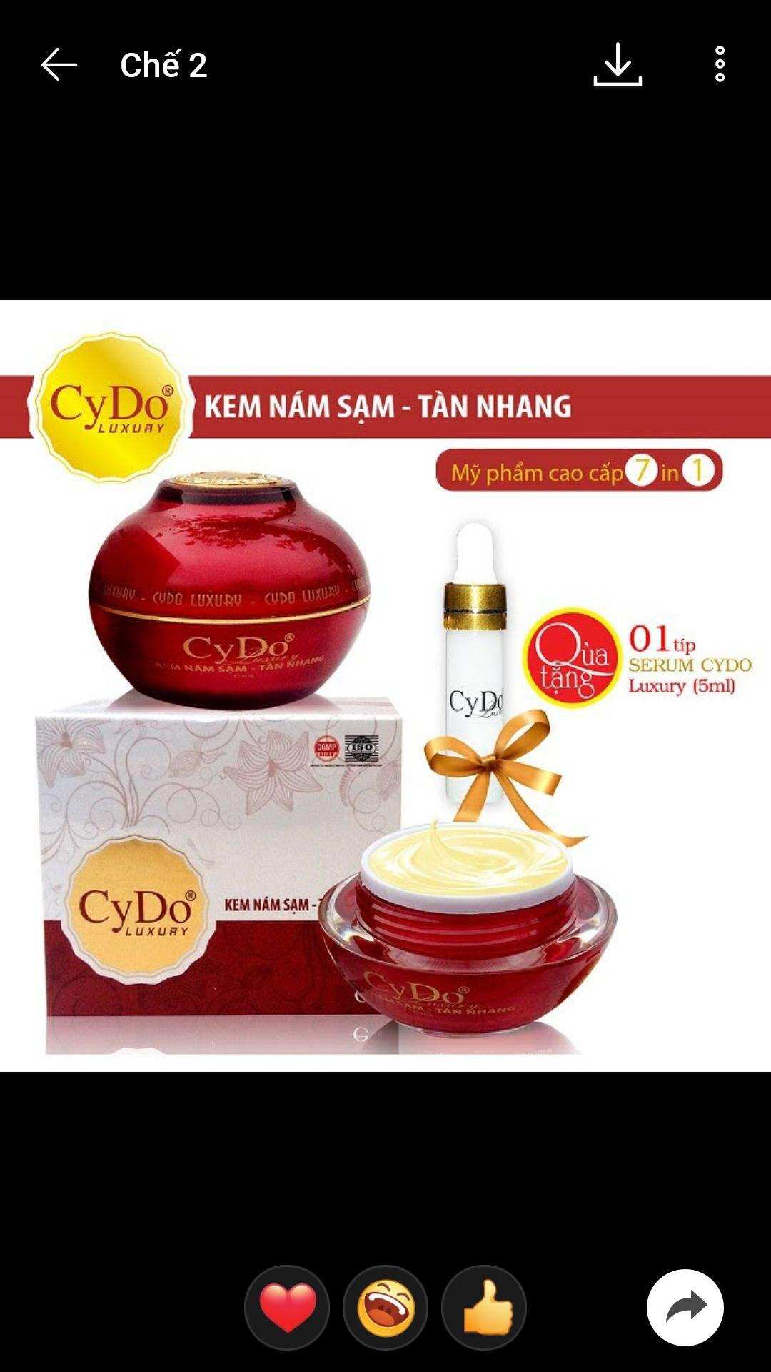 kem Luxury cydo nám sạm tàn nhang 30g