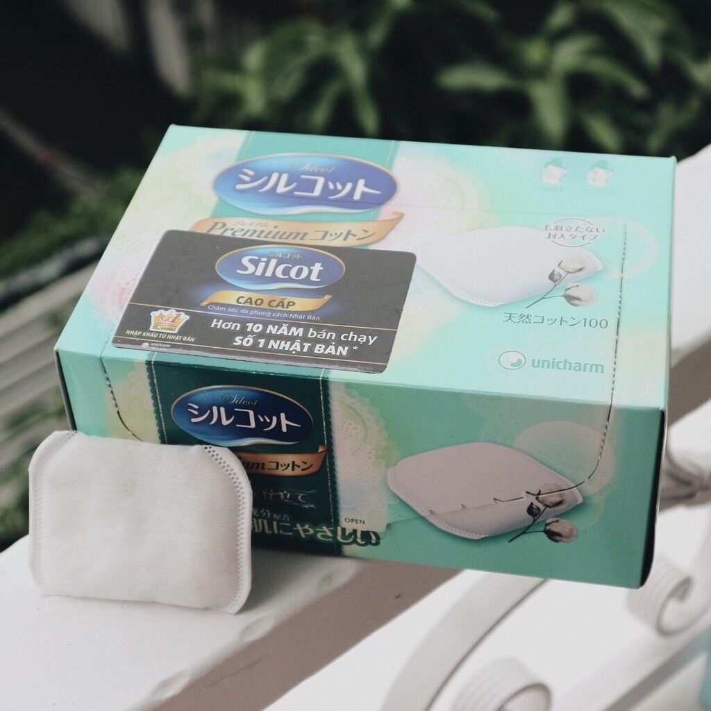 Bông Tẩy Trang Silcot Unicharm Nhật Bản