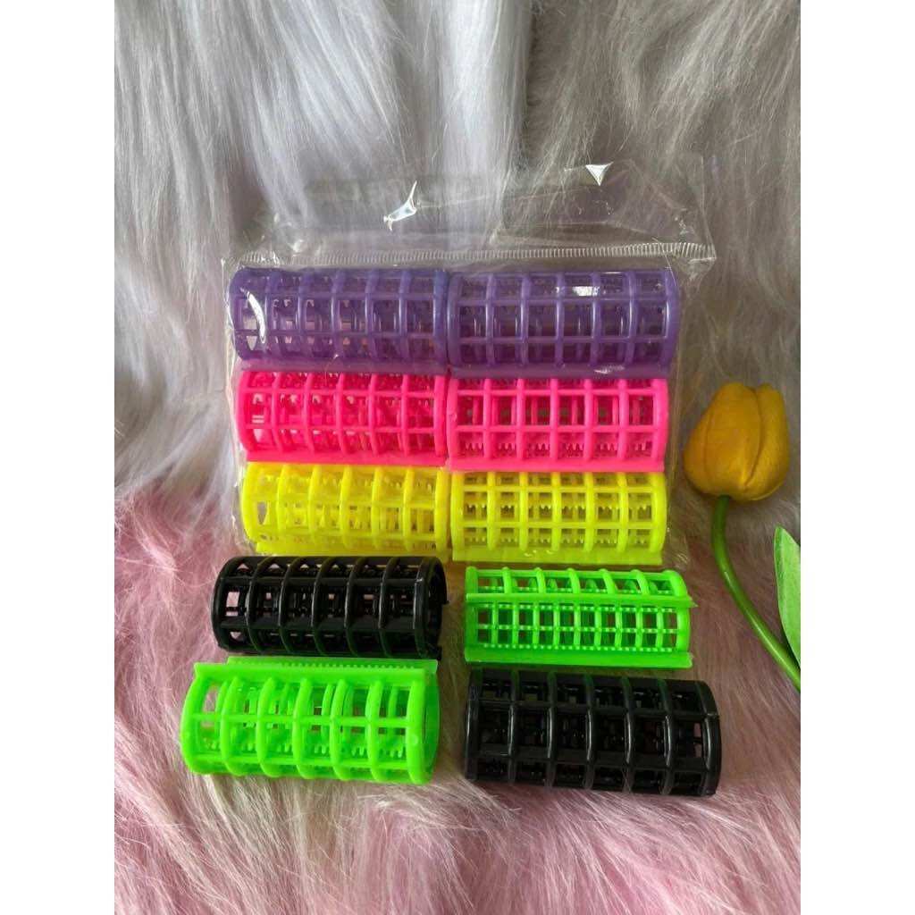 🚨Set 10 Kẹp Lô Gai- Kẹp quấn Tóc Nhiều màu, Dễ Xài