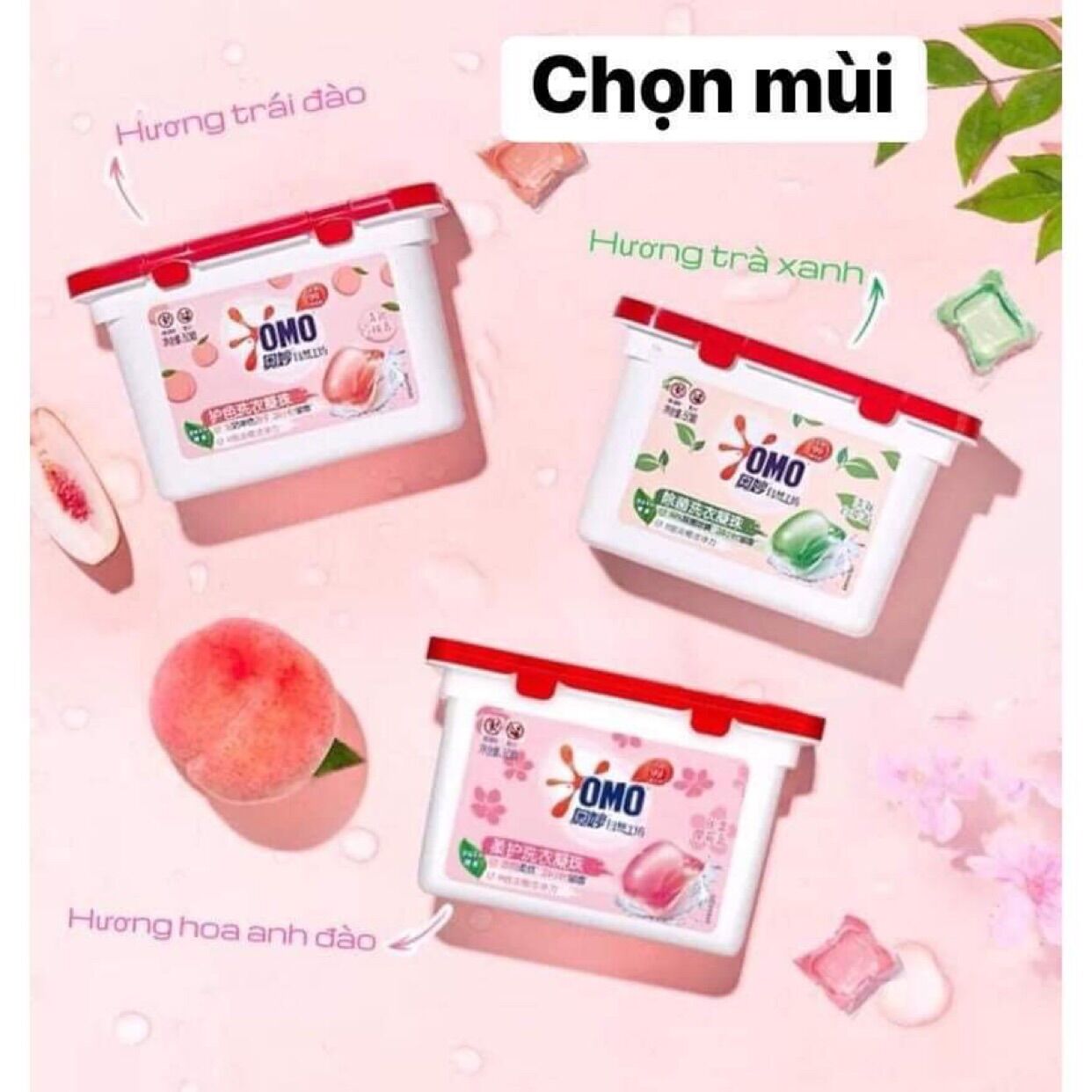 Viên giặt Omo hộp 50 viên