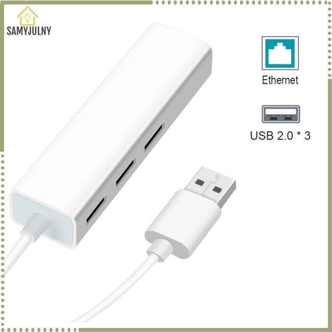 Cáp Chuyển Usb Sang Lan Kèm 3 Cổng Usb 2.0