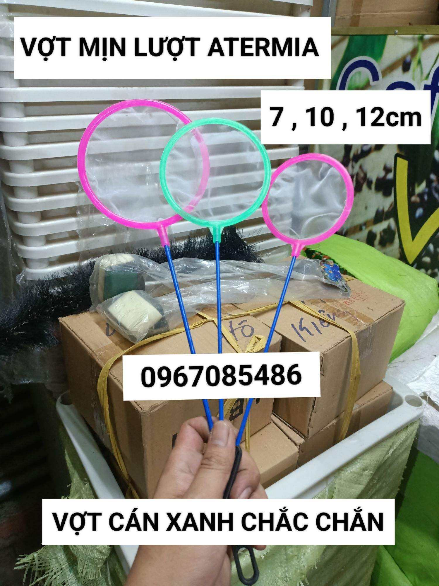 VỢT ARTERMIA CÁN XANH , VỢT LƯỚI MỊN , VỚT BOBO LĂNG QUĂNG , TRỨNG NƯỚC