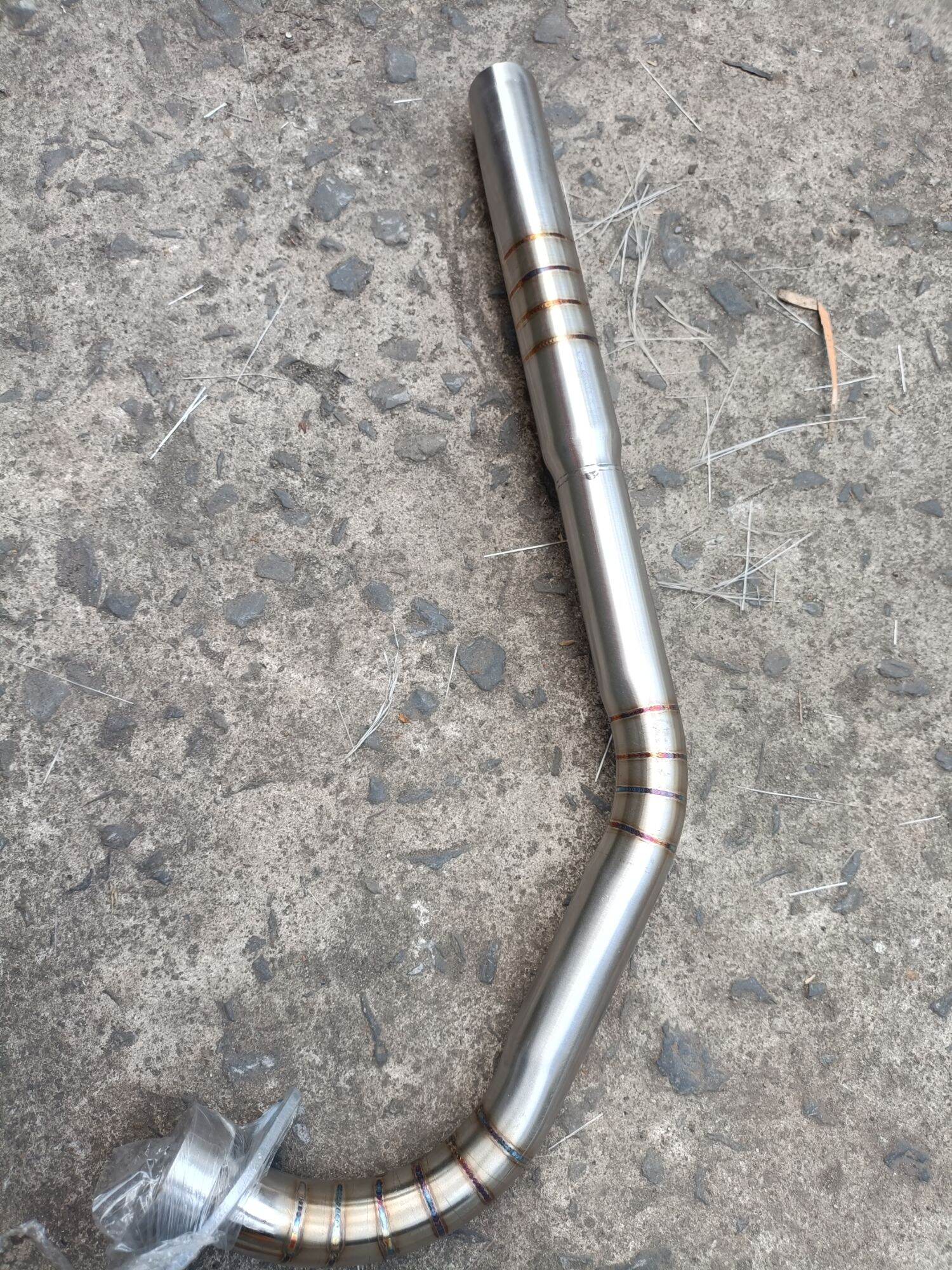 Cổ pô Ex135 2011-14 inox 304 vân titan
