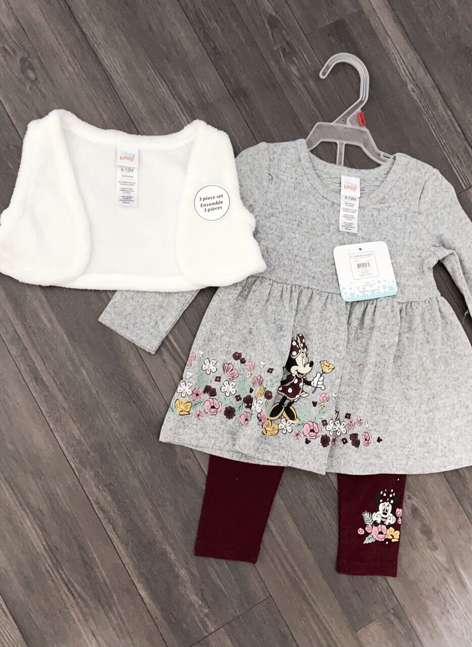 Set 3 chi tiết Disney size 0/3m-18/24m