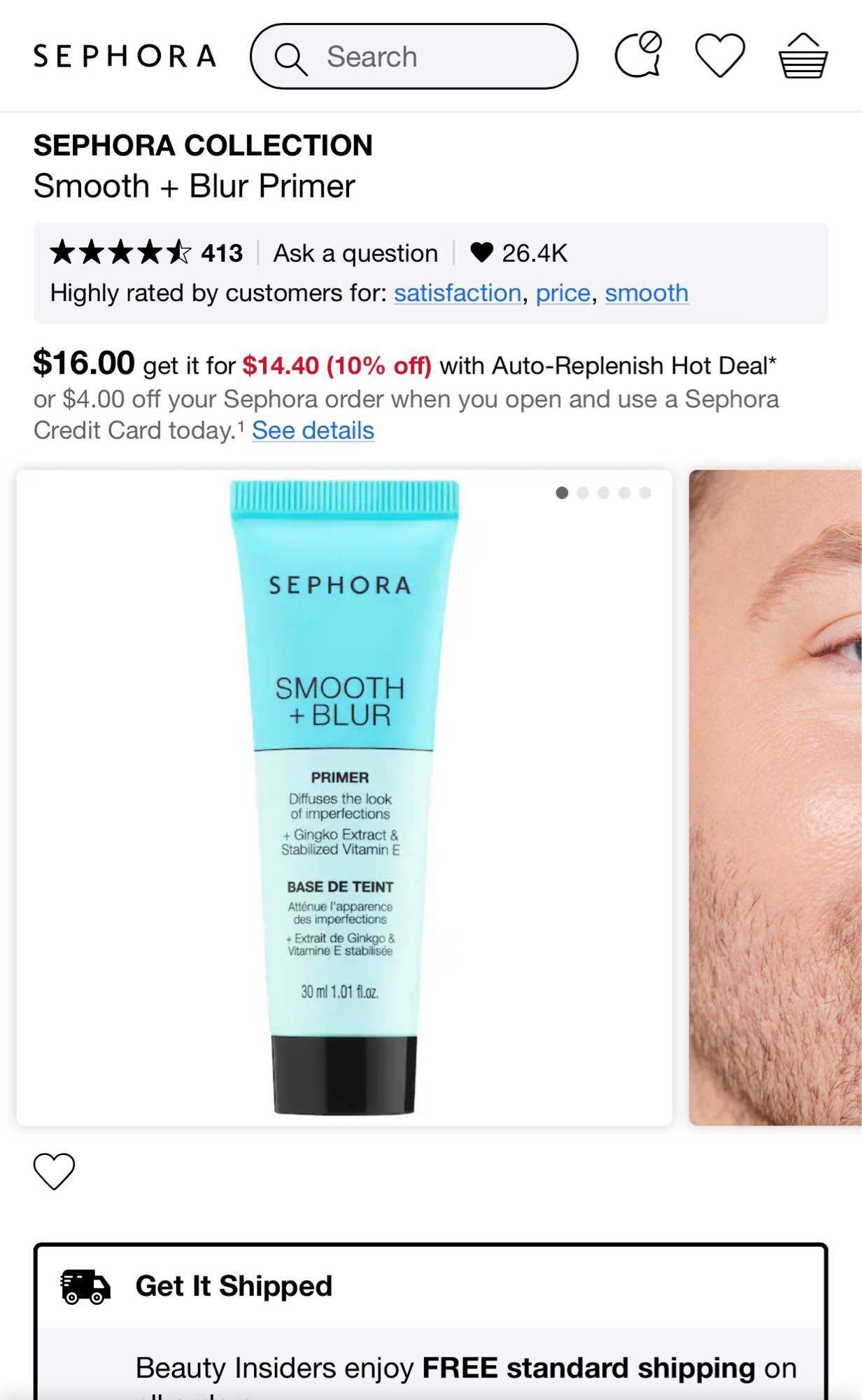 minisize 5ml - kem lót trang điểm Sephora Smooth + Blur Primer