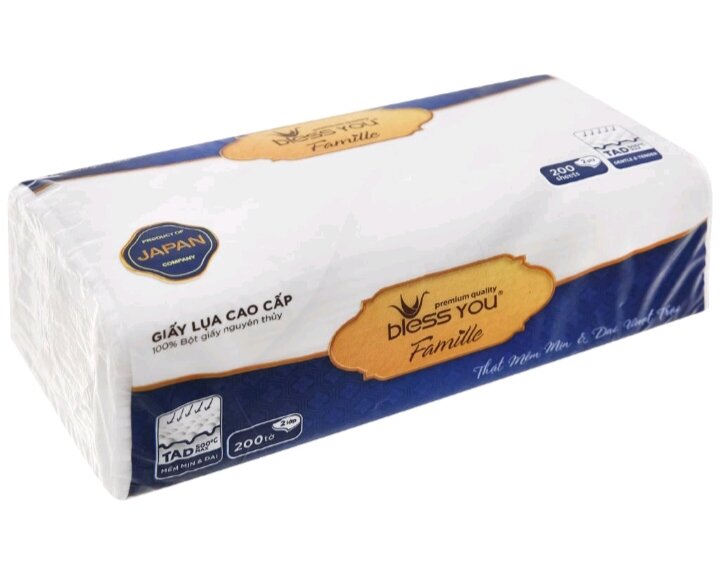 KHĂN SOFTPACK BLESS YOU FAMILLE 200 TỜ