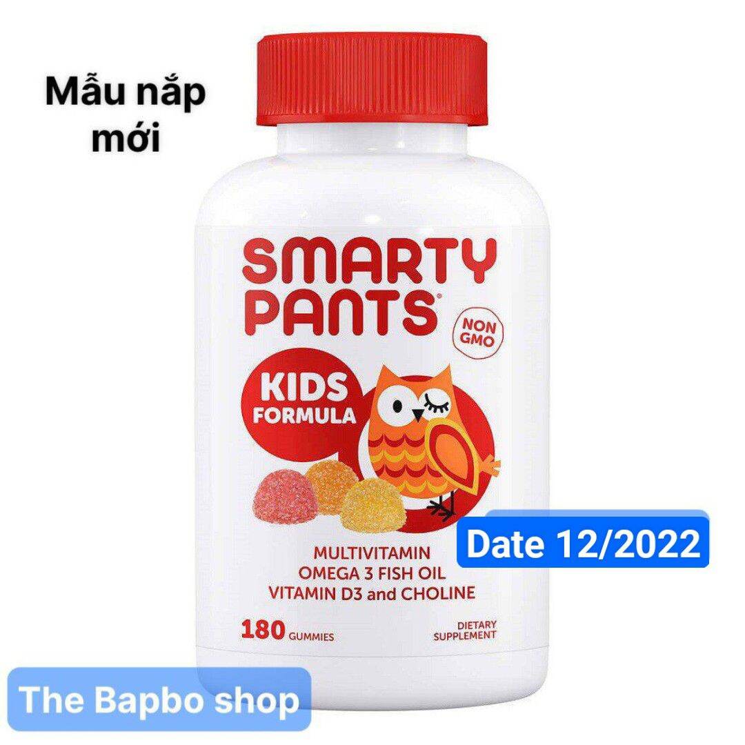 HCMDate 9 2023 Kẹo dẻo Smarty Pants Vitamin Omegae tổng hợp của mỹ 180v