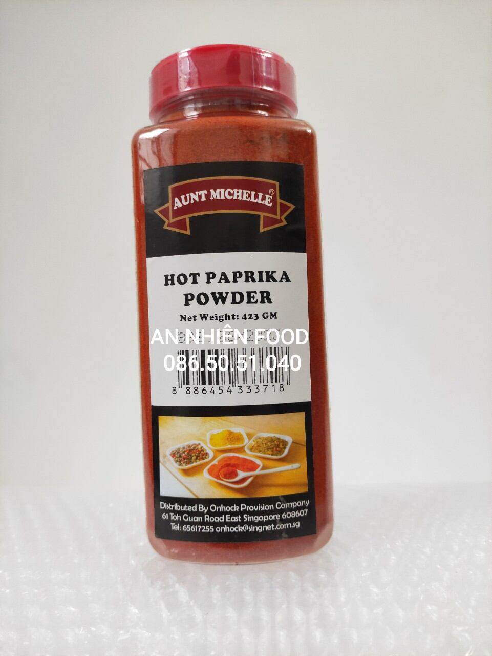 Bột Gia Vị HOT PAPRIKA POWDER hiệu Aunt Michelle hộp 423G