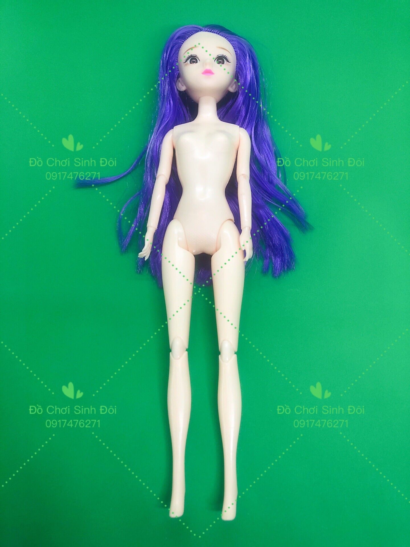 Búp bê 30 cm - thân 11 khớp mắt 3D