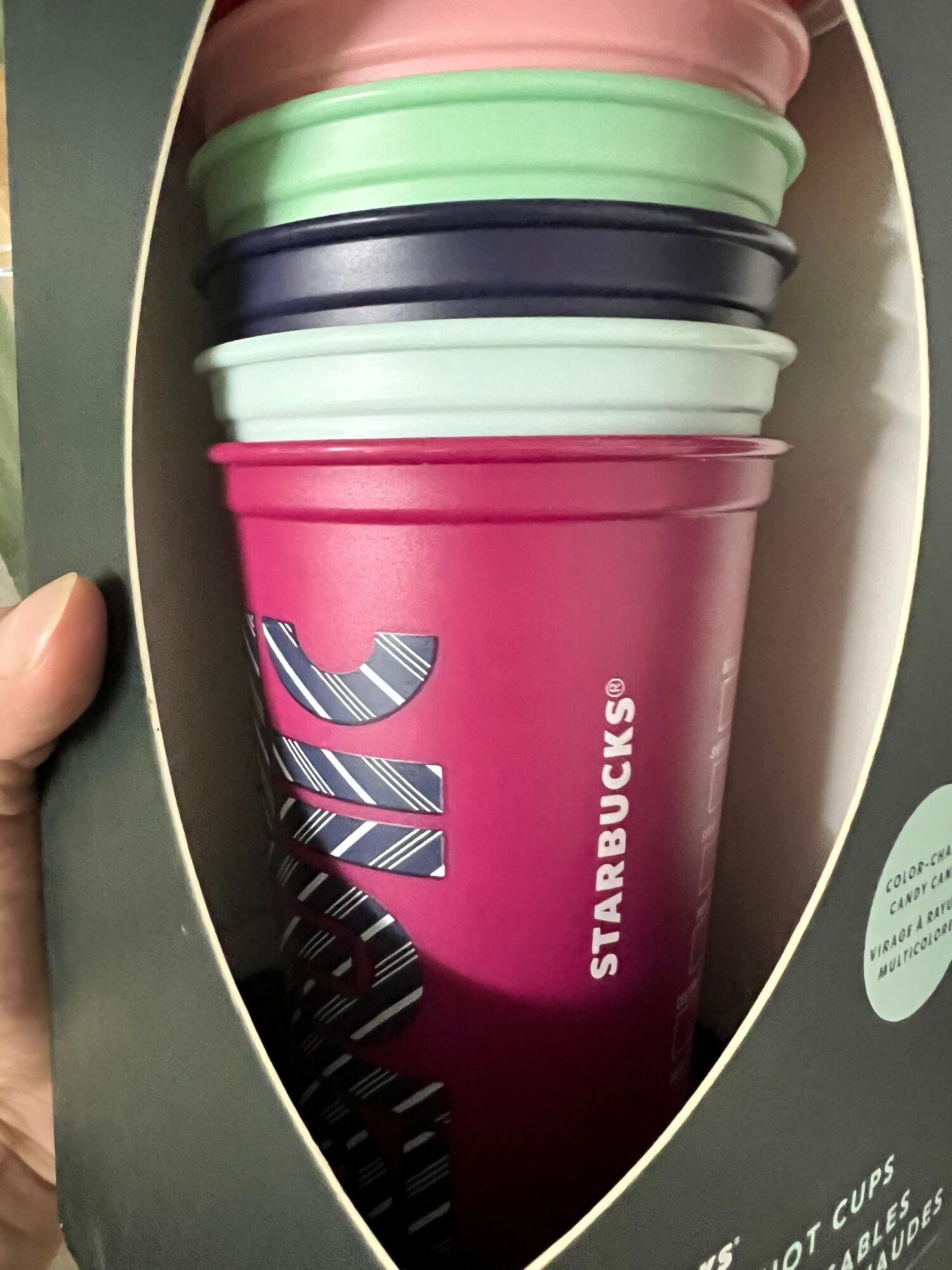 Ly đổi màu starbucks dùng cho thức uống nóng