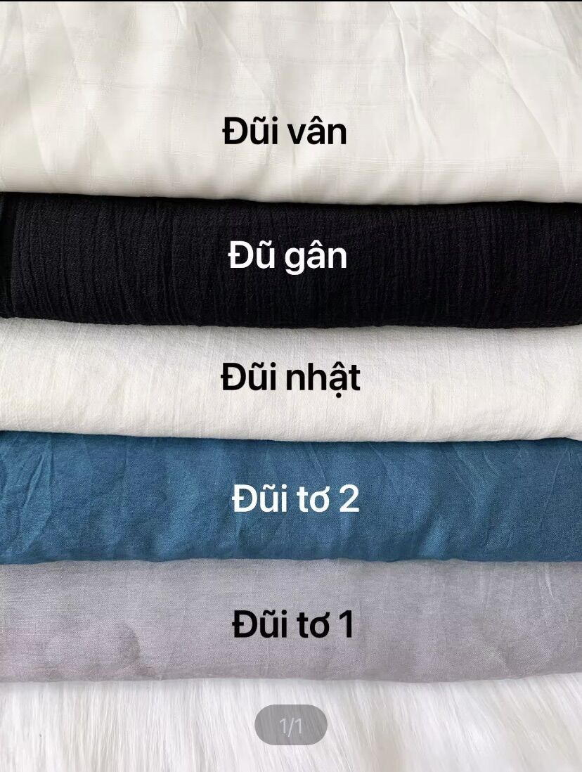 [Hàng cây cắt mét ] Vải đũi tơ, đũi trơn các loại may áo váy đầm mềm mát