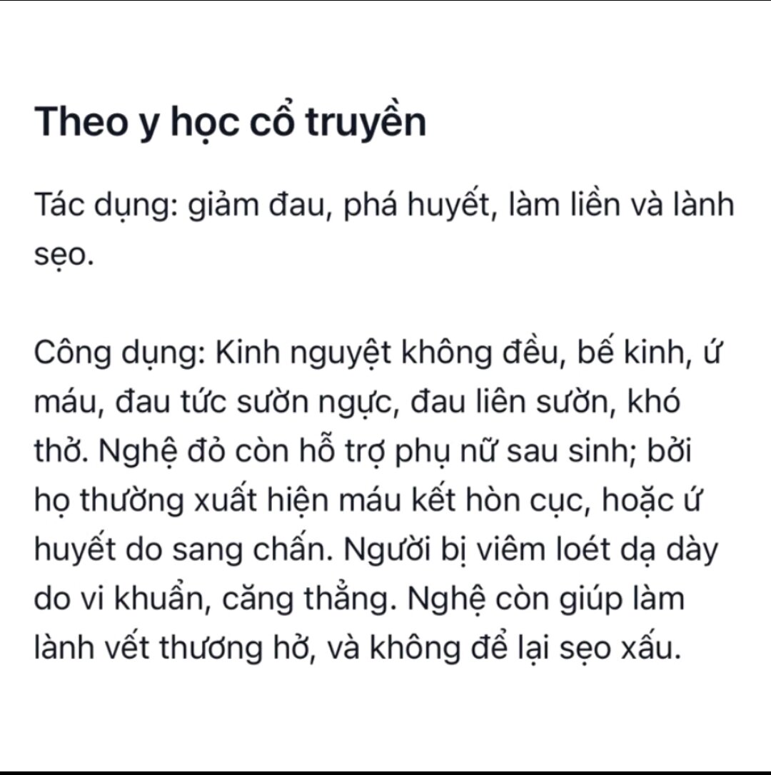 NGHỆ ĐỎ đào ở rừng không pha trộn