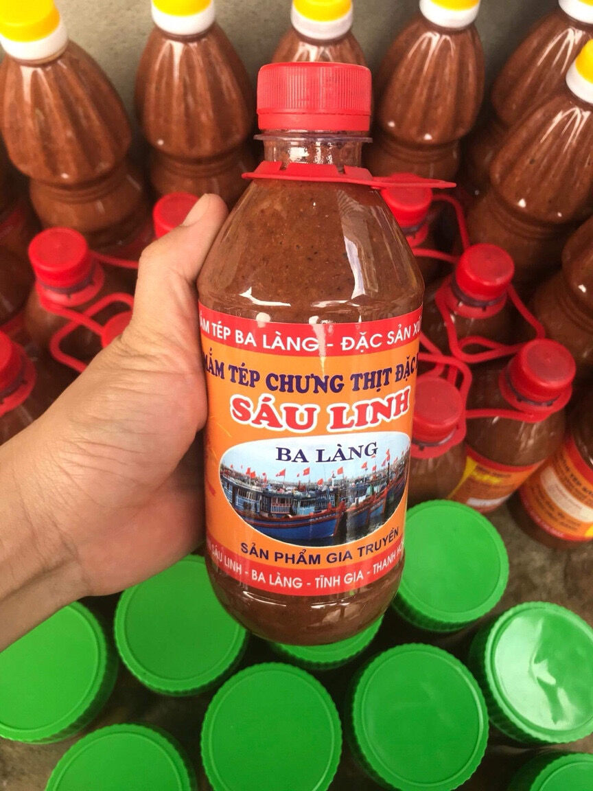 Mắm tép nguyên chất ba làng. thanh hóa . chai 600g
