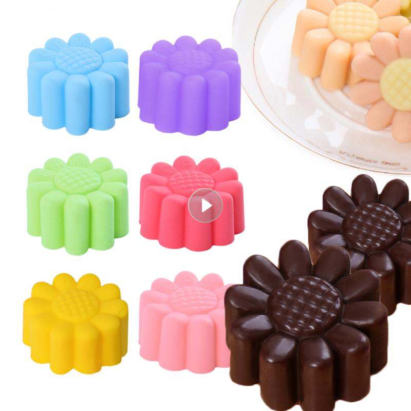 Ốp Món Tráng Miệng Khuôn Nướng Bánh Hoa Hướng Dương Thủ Công Bánh Kẹo Chocolate Tự Làm Dụng Cụ Thân Thiện Với Môi Trường Nhà Bếp Nướng Bánh Trang Trí