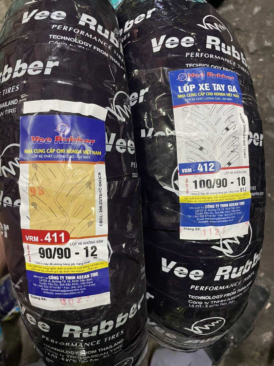 Lốp 100/90-10 và 90/90-12 cho lead 110 và 125 chính hãng / vỏ honda lead 125