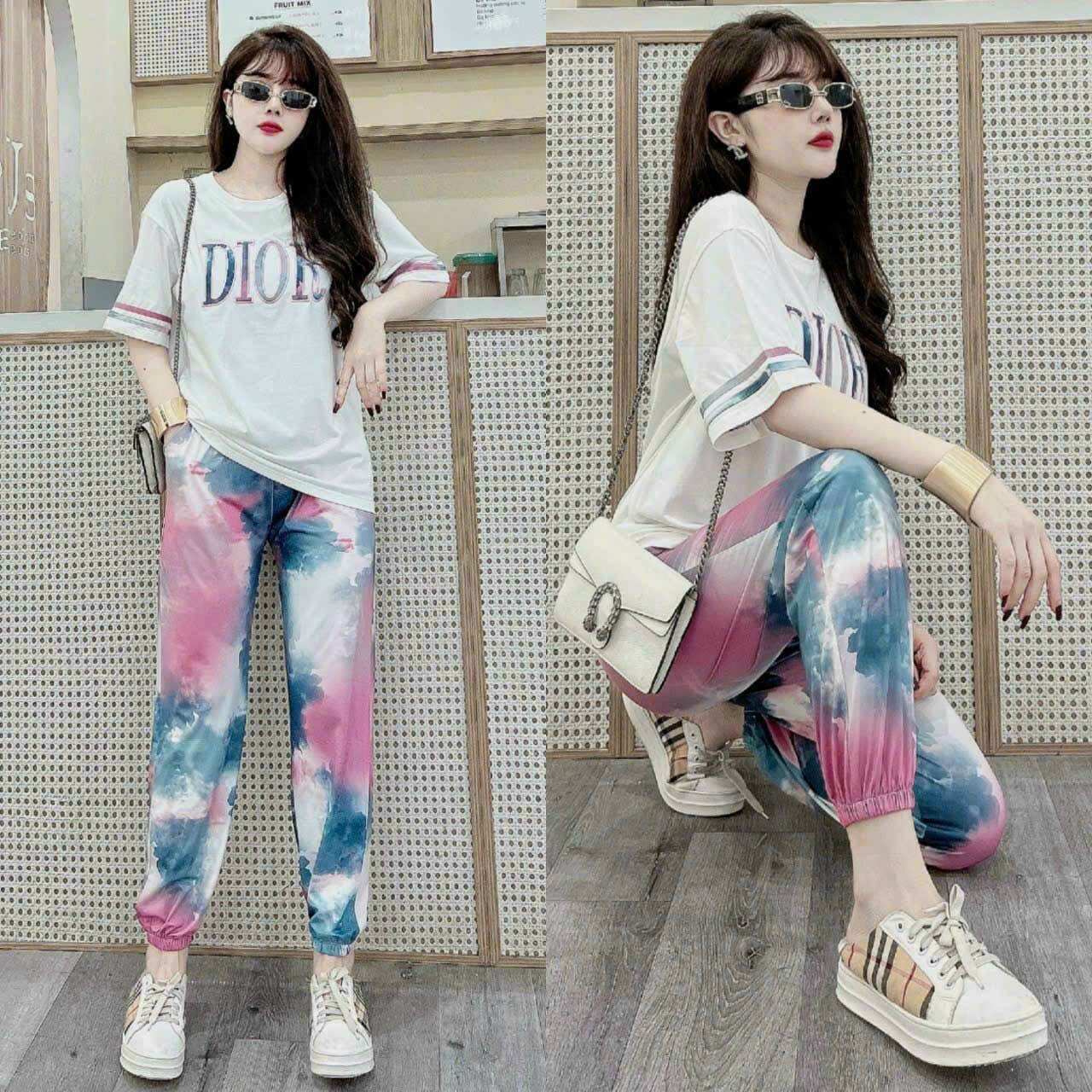 SÉT BỘ DÀI COTTON PHỐI 3D CAO CẤP