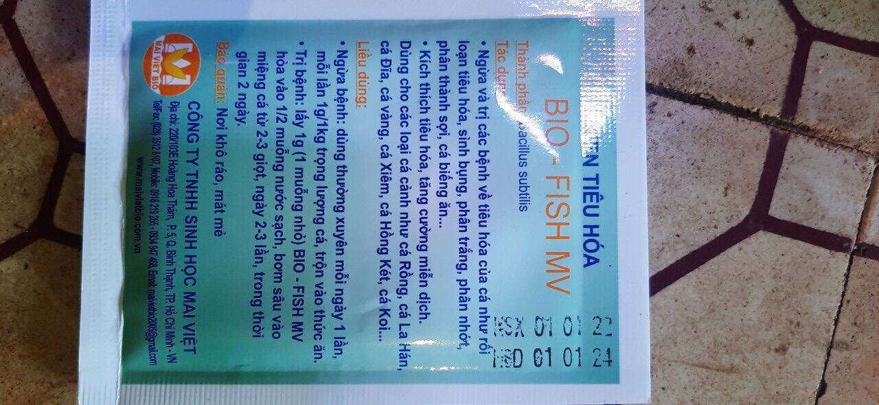 BIO- Men tiêu hoá dành cho cá, tôm, tép