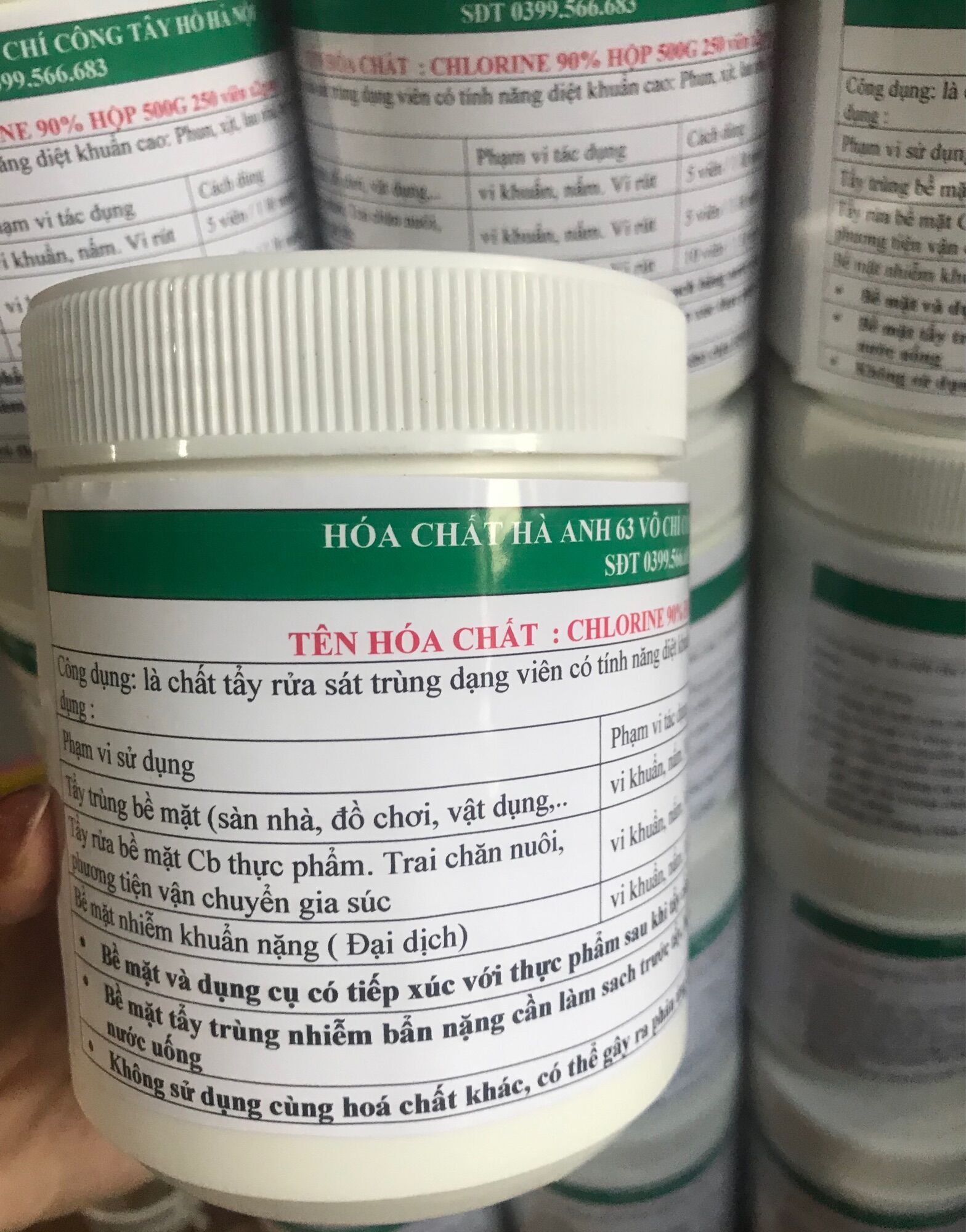 Combo 5 hộp Cloramin B viên nén 2g