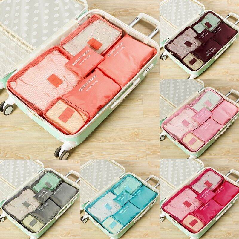 Bộ 6 túi đựng đồ du lịch laudry pouch cao cấp