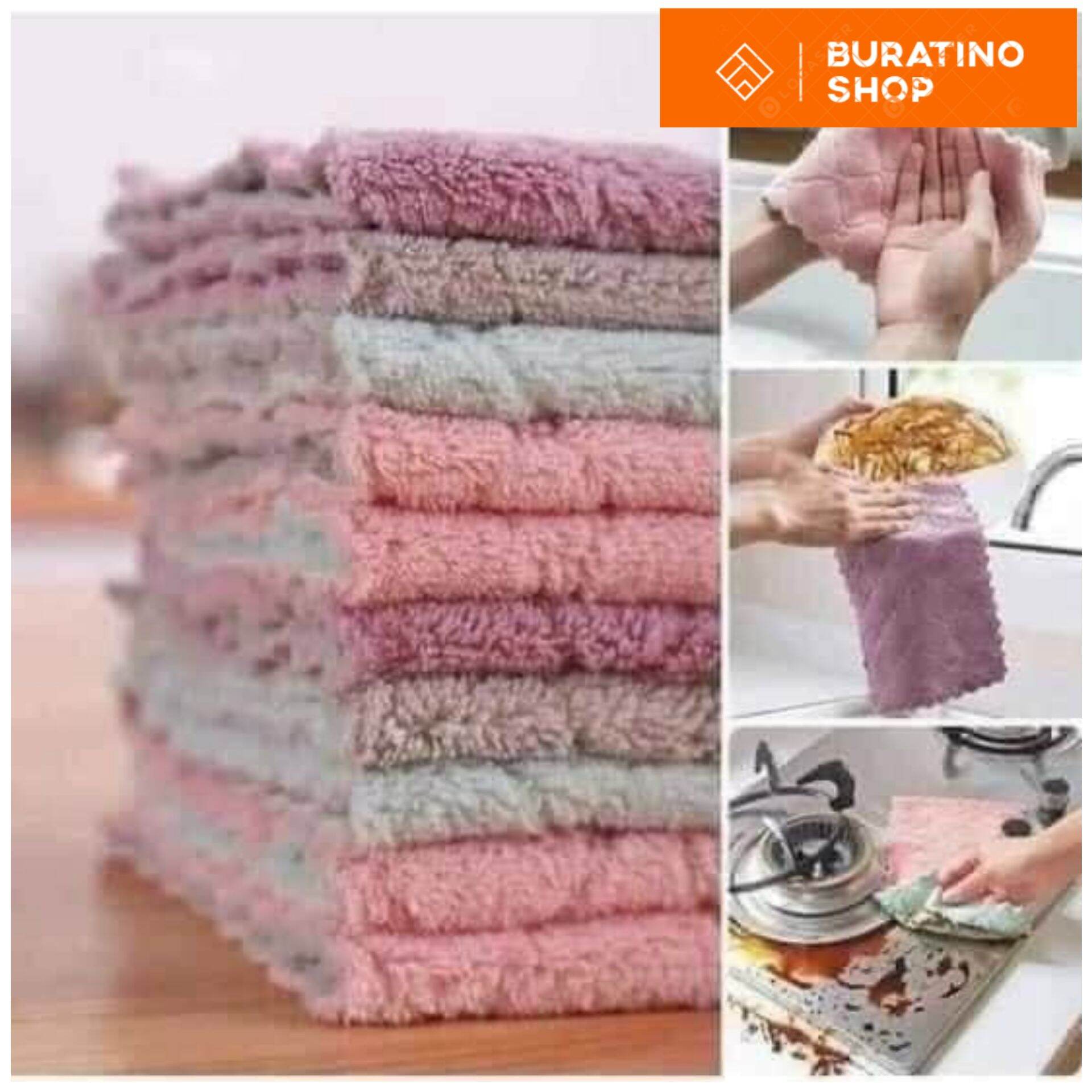 [HCM] Khăn lau nhà bếp đa năng (set 5 cái)