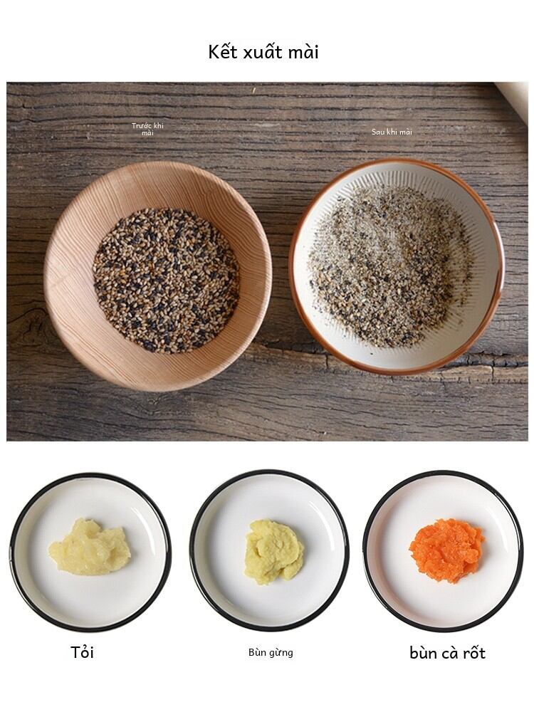 Elephant Has Secret Japanese Style Ceramic Grinding Bowl Kitchen Mash Artifact Garlic Press Mashed Garlic Grinding Sesame Grinder