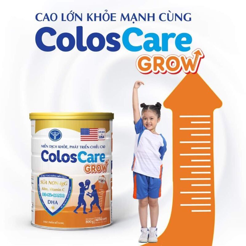 Sữa bột Coloscare grow lon 800g
