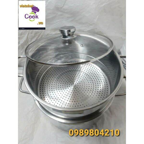 Ngăn xửng hấp inox cao cấp Vietcook size 26 cm (Chính hãng VN)