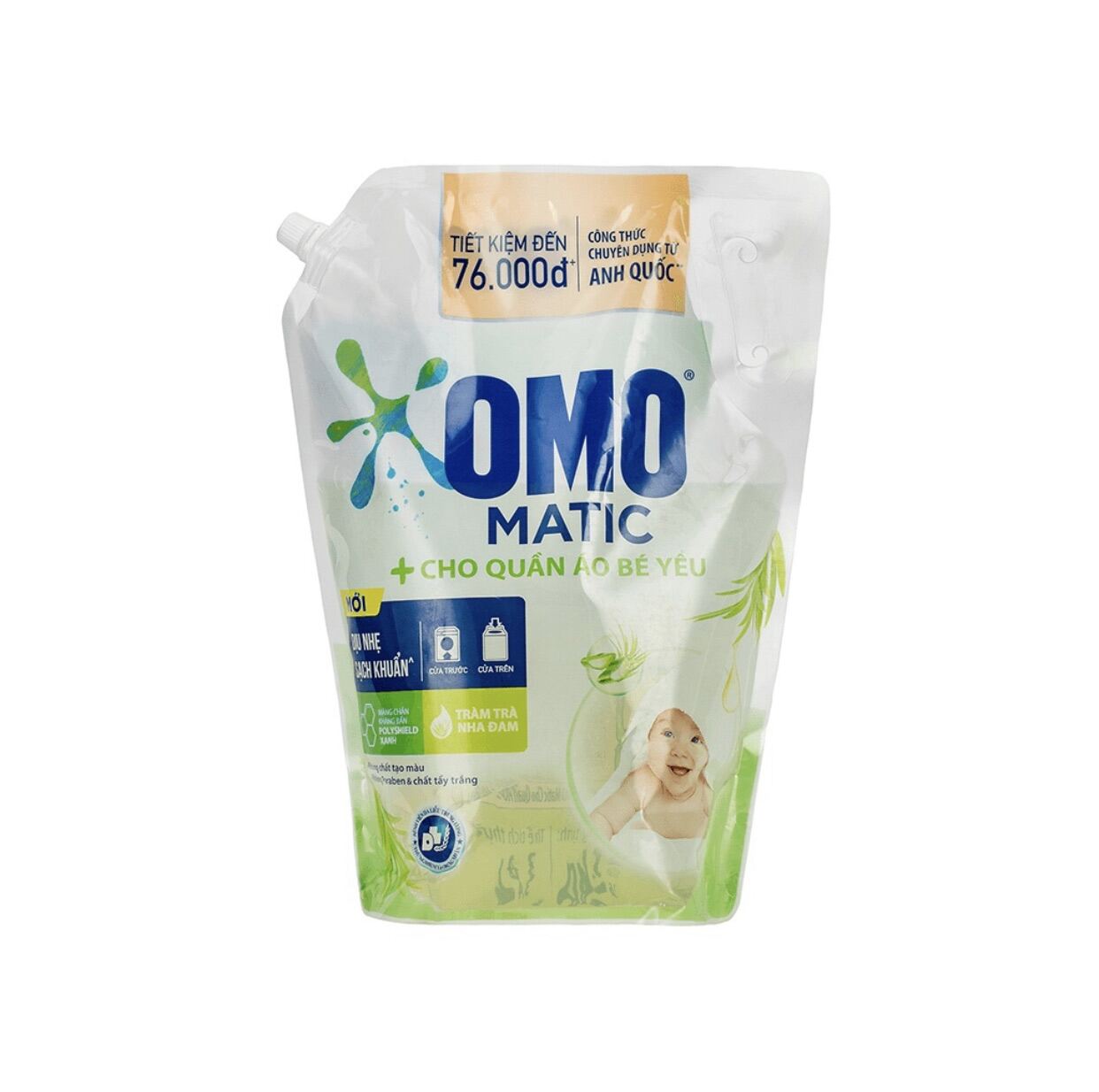 Nước giặt Omo 3kg6 cho da nhạy cảm