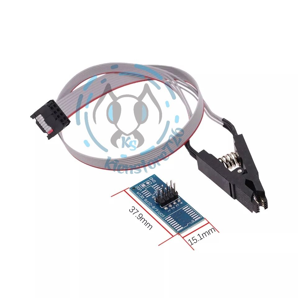 Bộ mạch nạp rom CH341B (MẠCH + KẸP) full soft .kienstore358