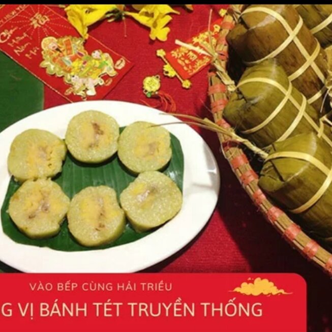 2 cây bánh tét không nhân (1_cay 1kg)