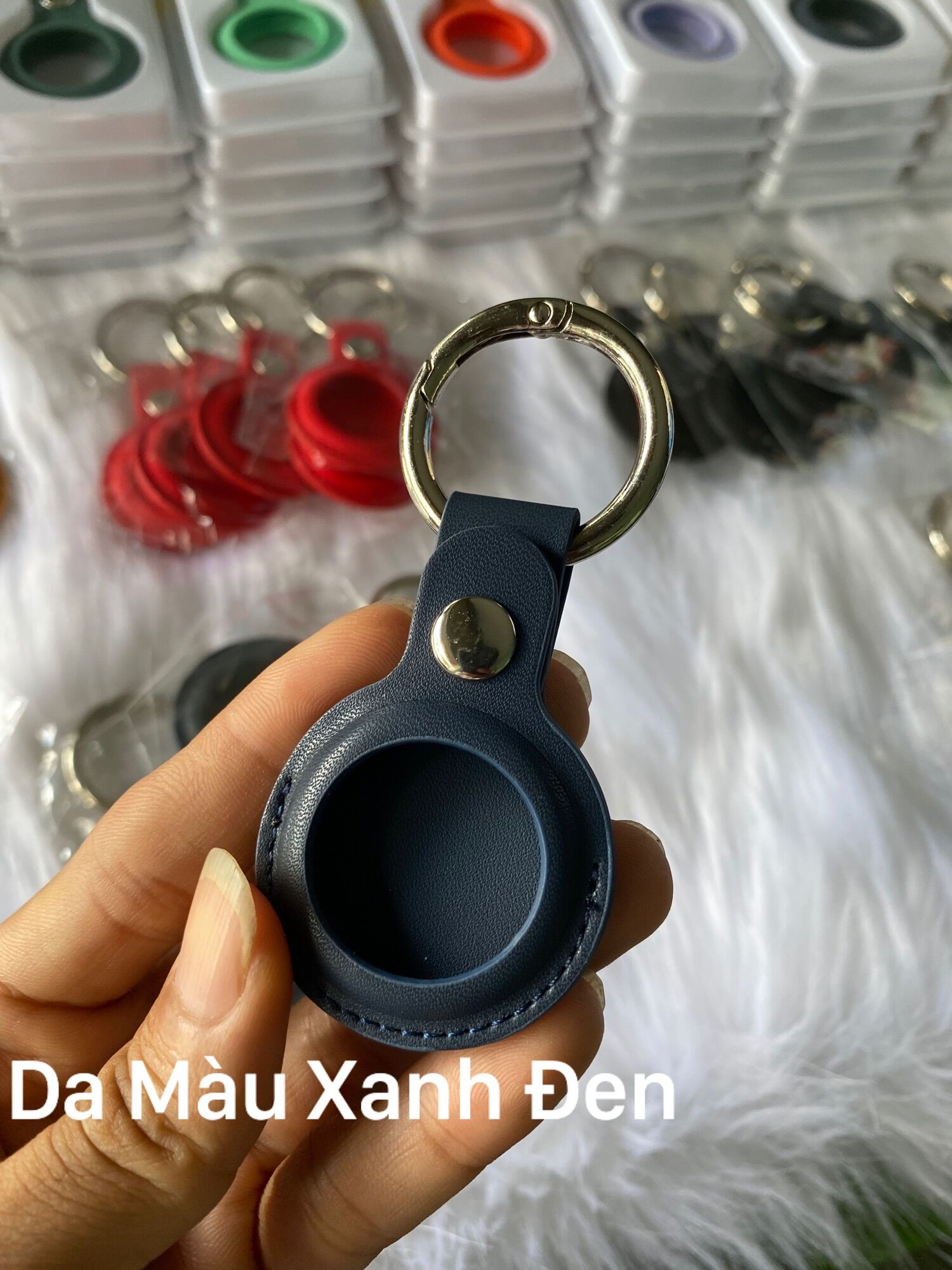 Bao da móc khoá Airtag rẻ đẹp