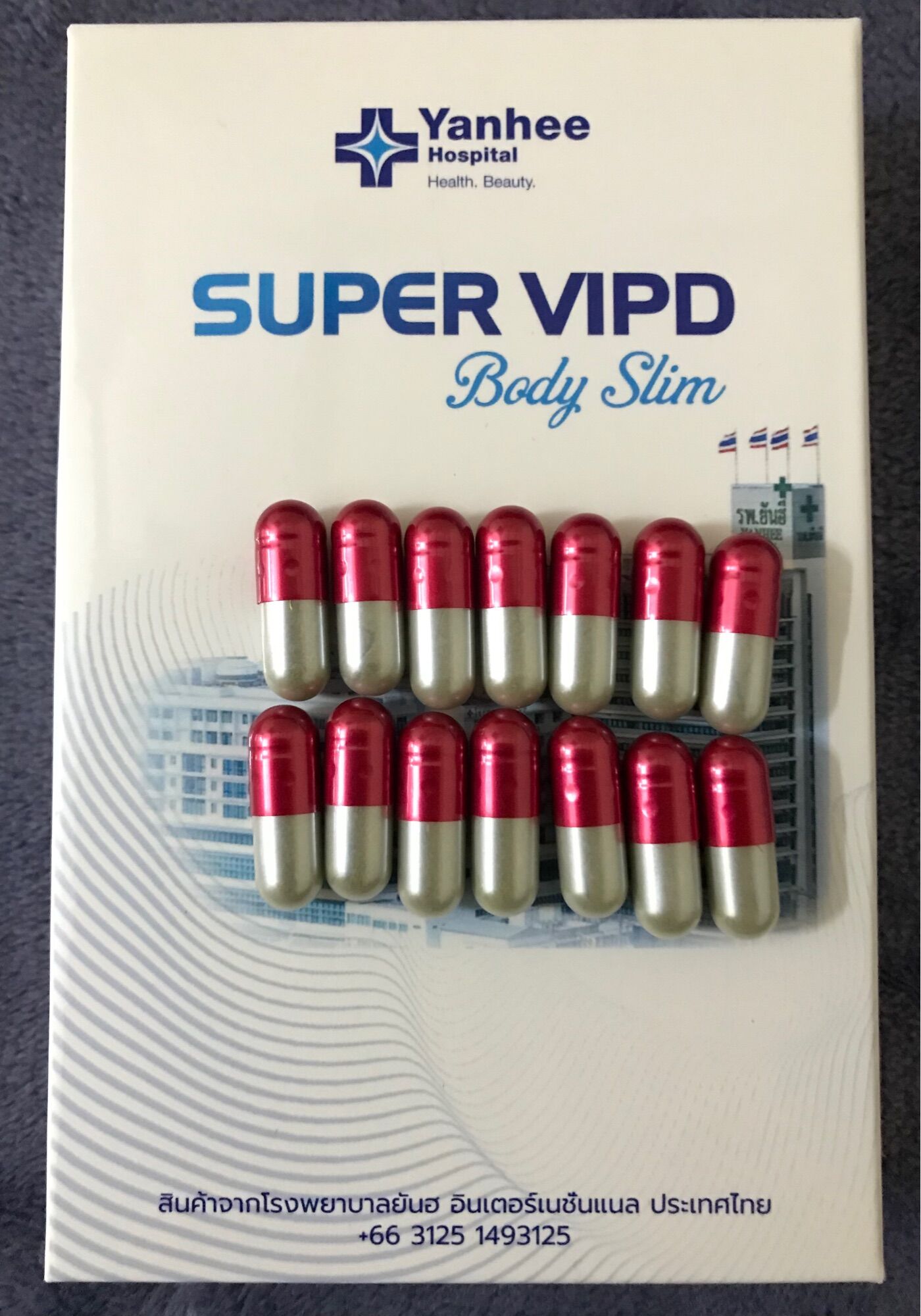 Giảm cân Yanhee Super Vip D loại đỏ ( 1 hộp 14 viên) giảm 3-5 kg
