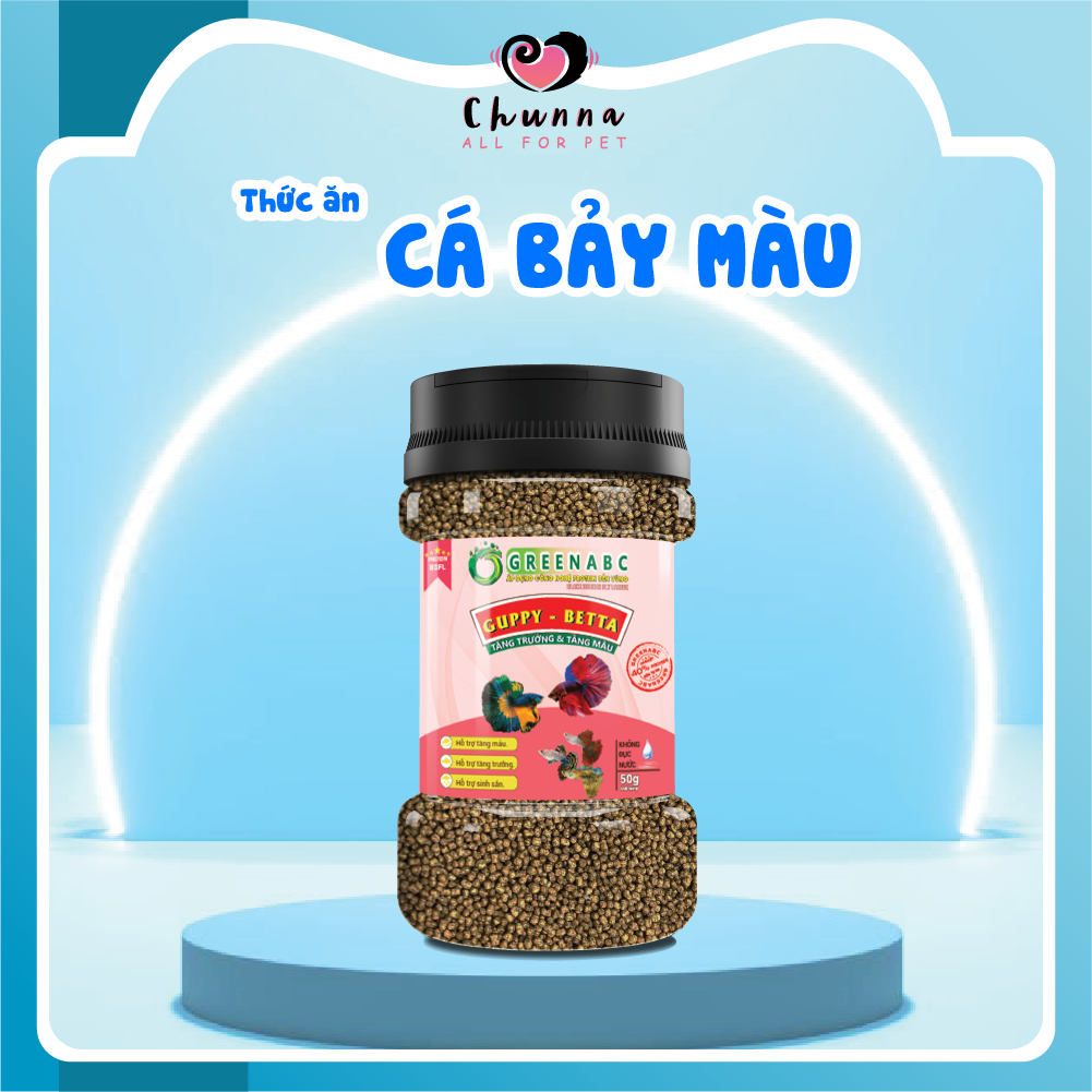 Thức ăn cá 7 màu - guppy