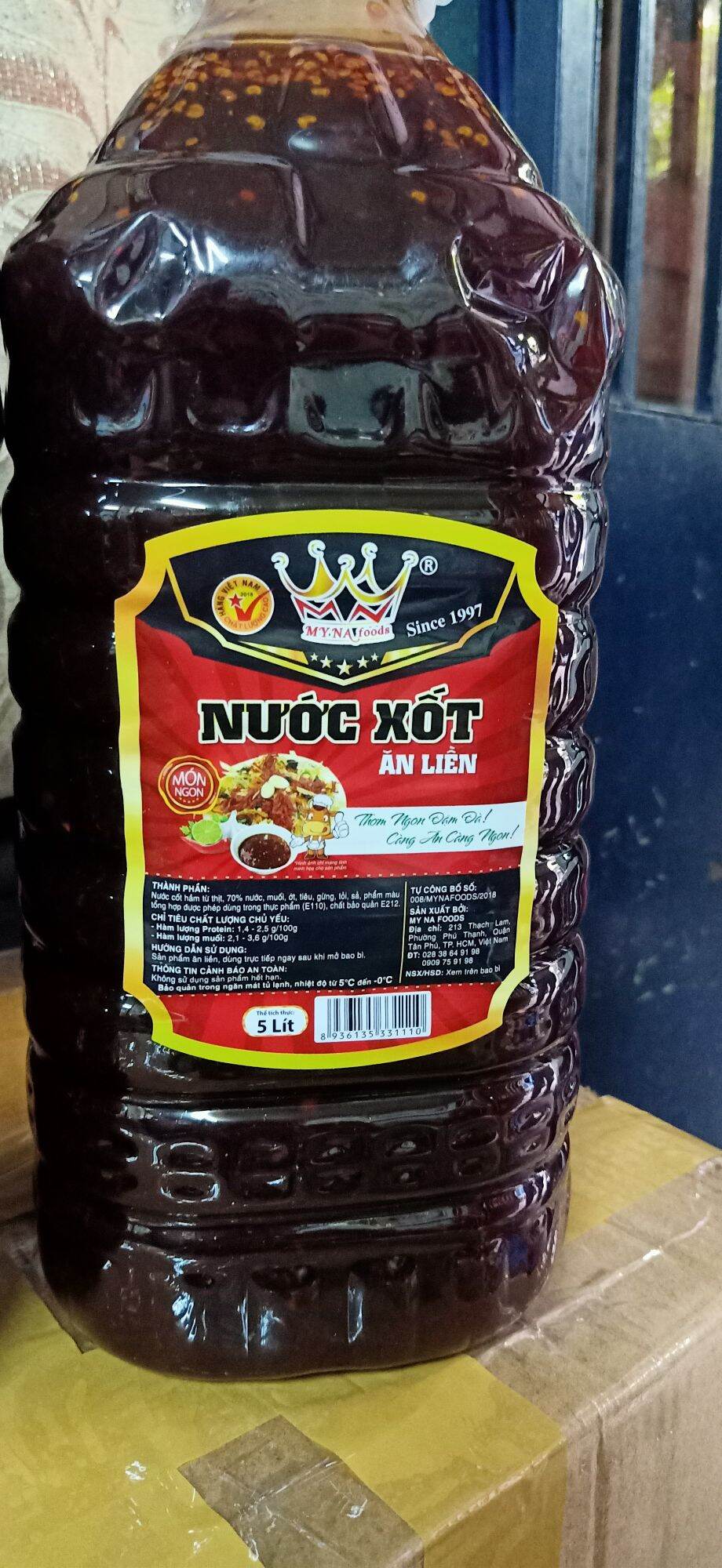 Can 5 lít sốt bò myna