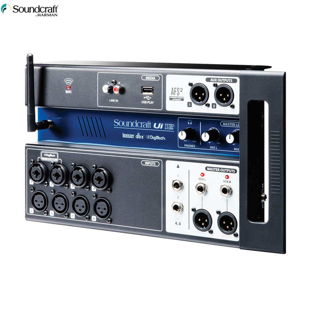MIXER DIGITAL SOUNDCRAFT UI12 -  DÙNG CHO SÂN KHẤU SỰ KIỆN VÀ KARAOKE CHU YÊN NG HIỆP