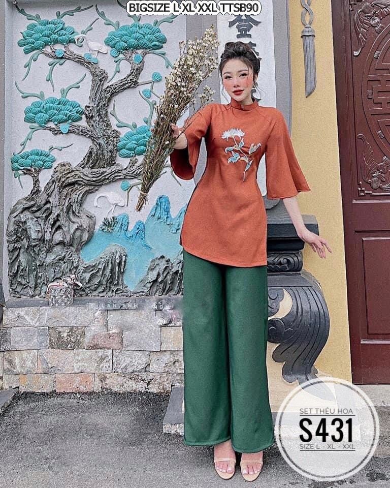 Bigsize 60- 90kg SET THÊU HOA