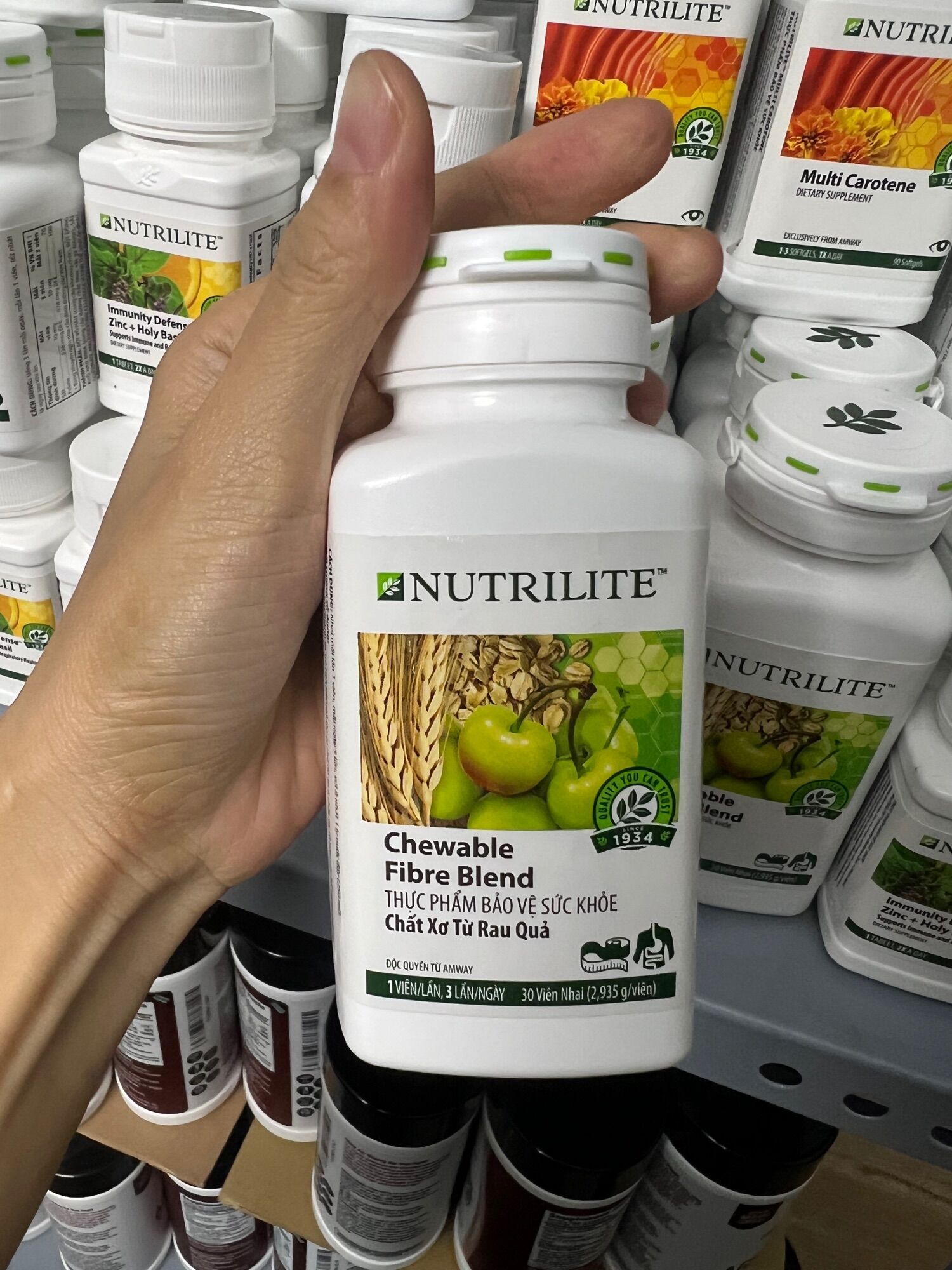 TPBS Chewable Fibre Blend chất xơ,hỗ trợ nhuận tràng và giảm táo bón, hỗ trợ giảm cholesterol hộp 30 viên