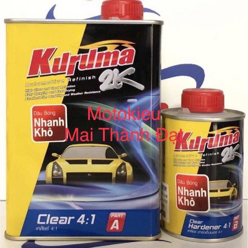 Dầu Bóng 2K Kuruma ( Sơn oto - xe máy ). MotokieuMaiThànhĐạt
