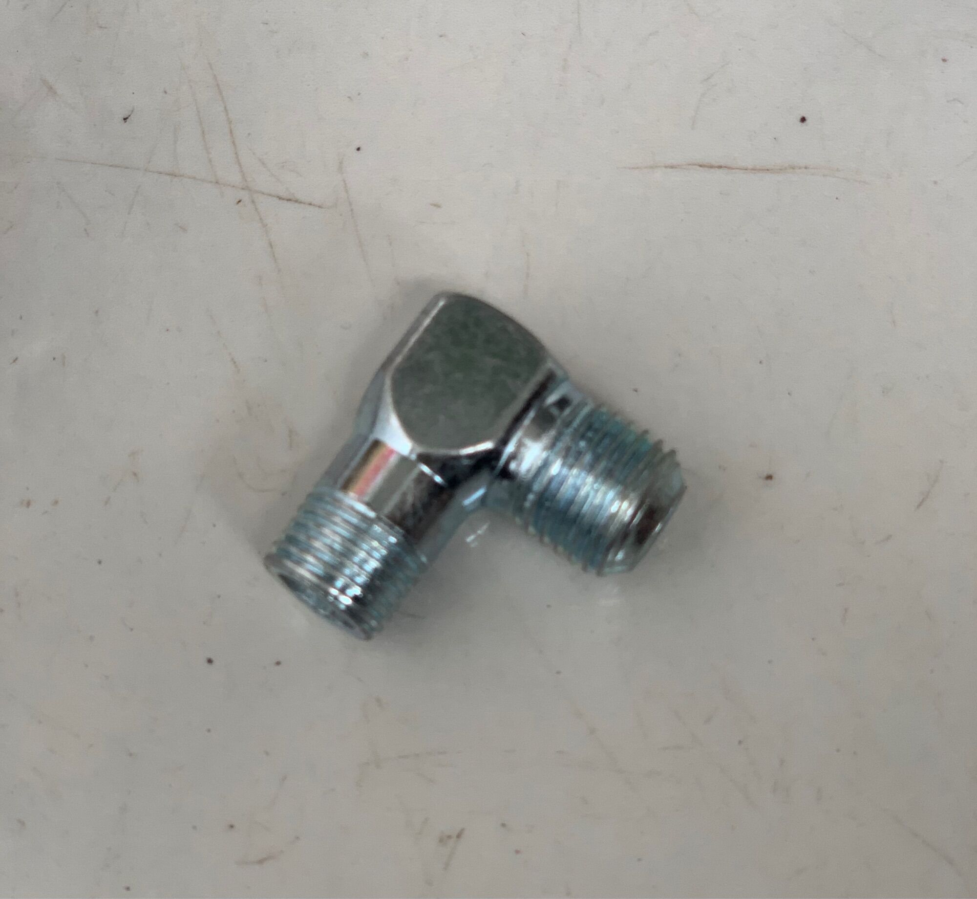 Co góc, Cút góc, Co L, 2 đầu ren ngoài 13x14mm, nối máy nén khí không dầu