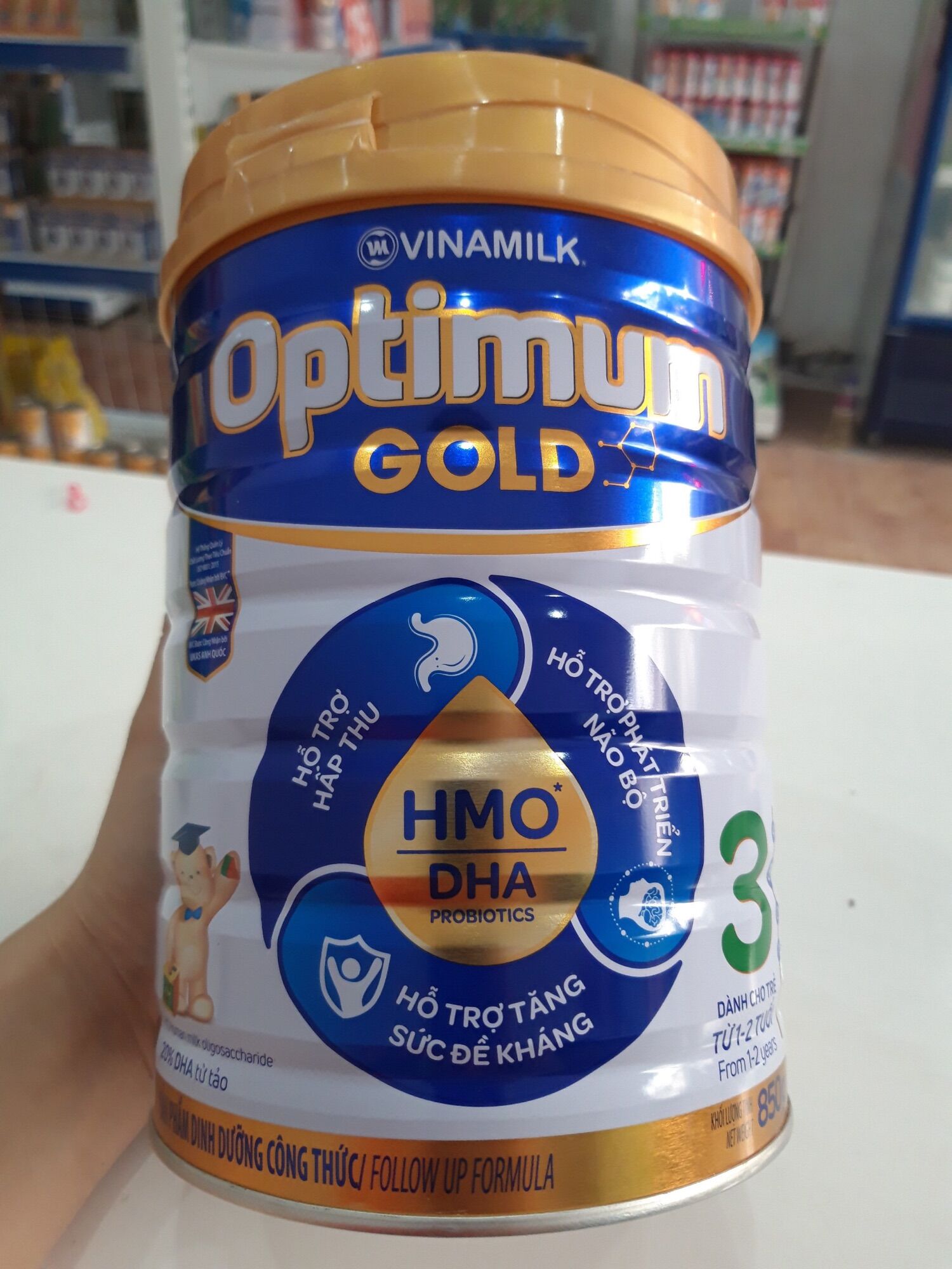 Sữa bột Vinamilk Optimum 3 850gr