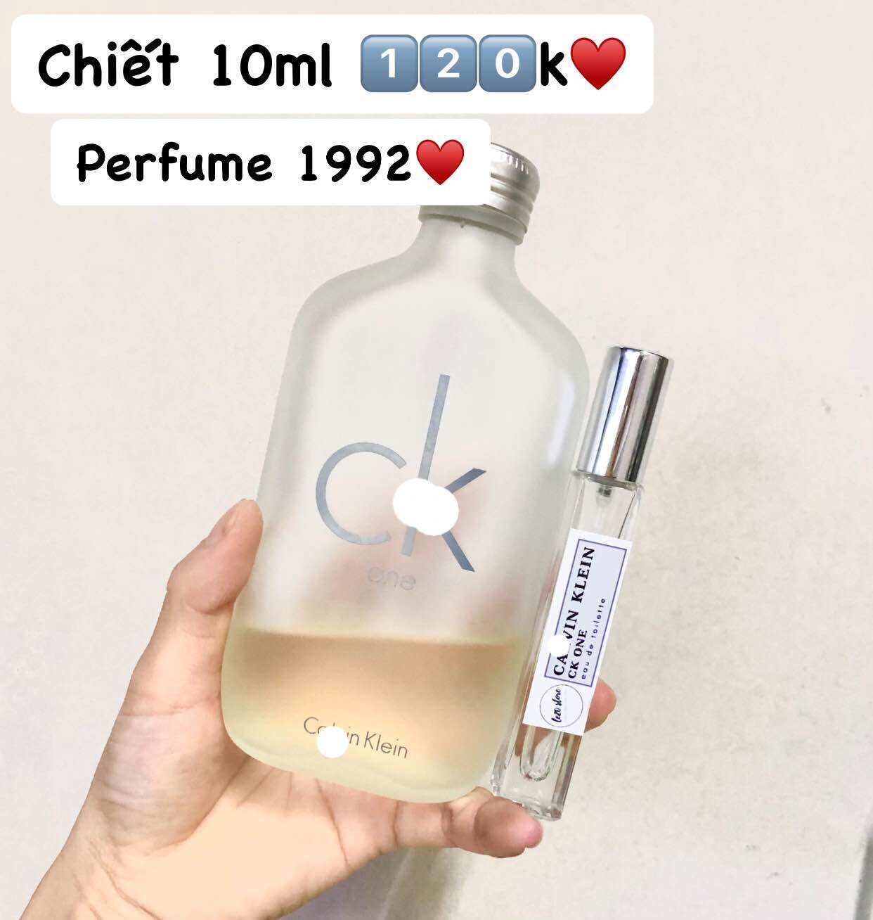 [10ml] Nước hoa nam cao cấp Calvin Klein CK One chính hãng Hương Tươi mát năng động xách tay US văn phòng công sở hẹn hò Mùa hè chai chiết 5ml 10ml