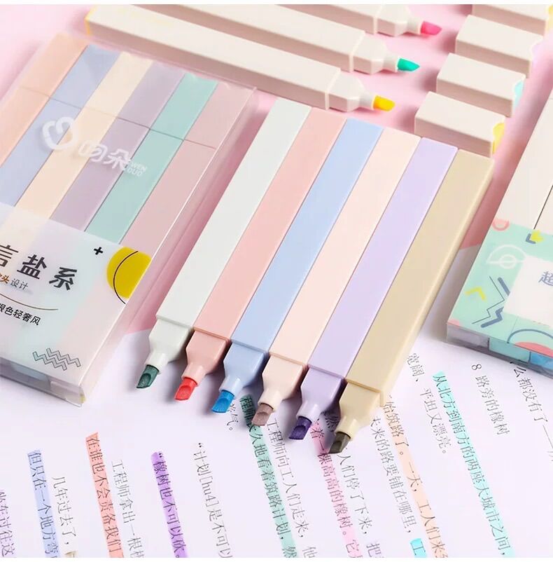 BÚT HIGHTLIGHT DẠ QUẢNG 1 ĐẦU MÀU PASTEL DÀNH CHO MỌI LỨA TUỔI