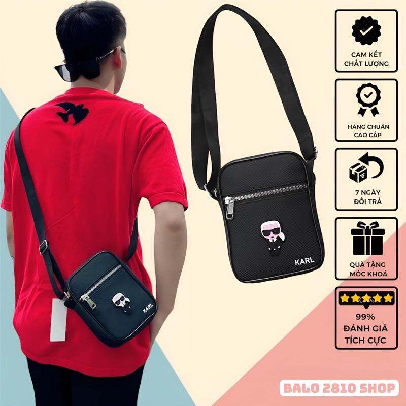 Túi Đeo Chéo Nam Nữ Cao Cấp Bag Mini Karl Lagerfeld Chất Liệu Da Si Chống Nước | Balo 2810 Shop | Túi Đeo Chéo Karl