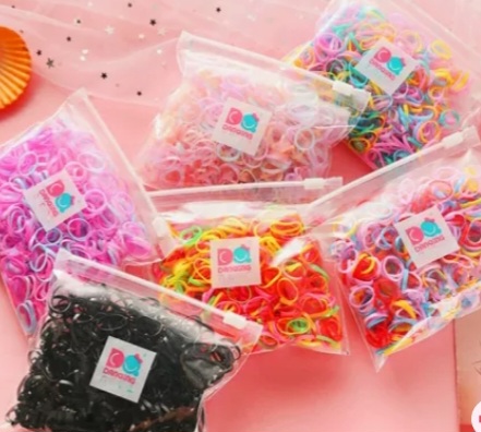 THUN CỘT TÓC CHO BÉ. ☆☆☆DÂY THUN CỘT TÓC ĐÀN HỒI ĐA NĂNG ( tặng kèm túi zip xinh xắn)