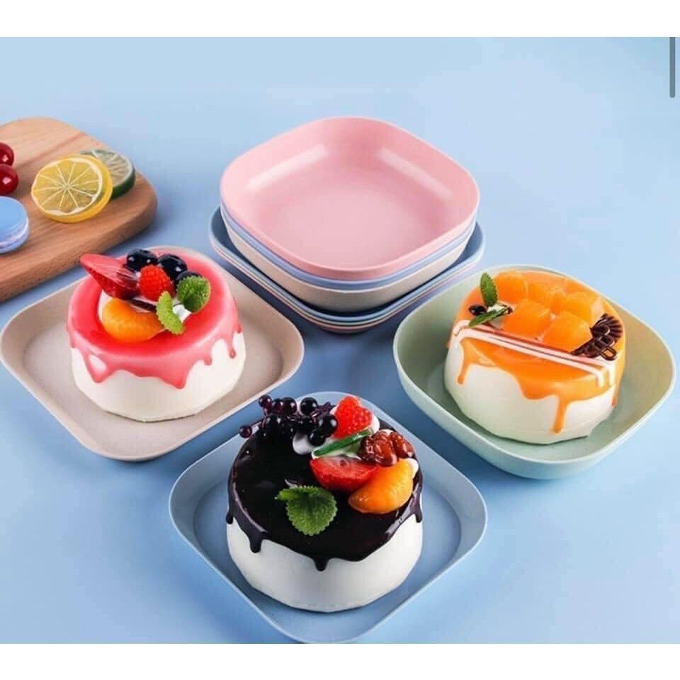 Set 8 đĩa lúa mạch vuông