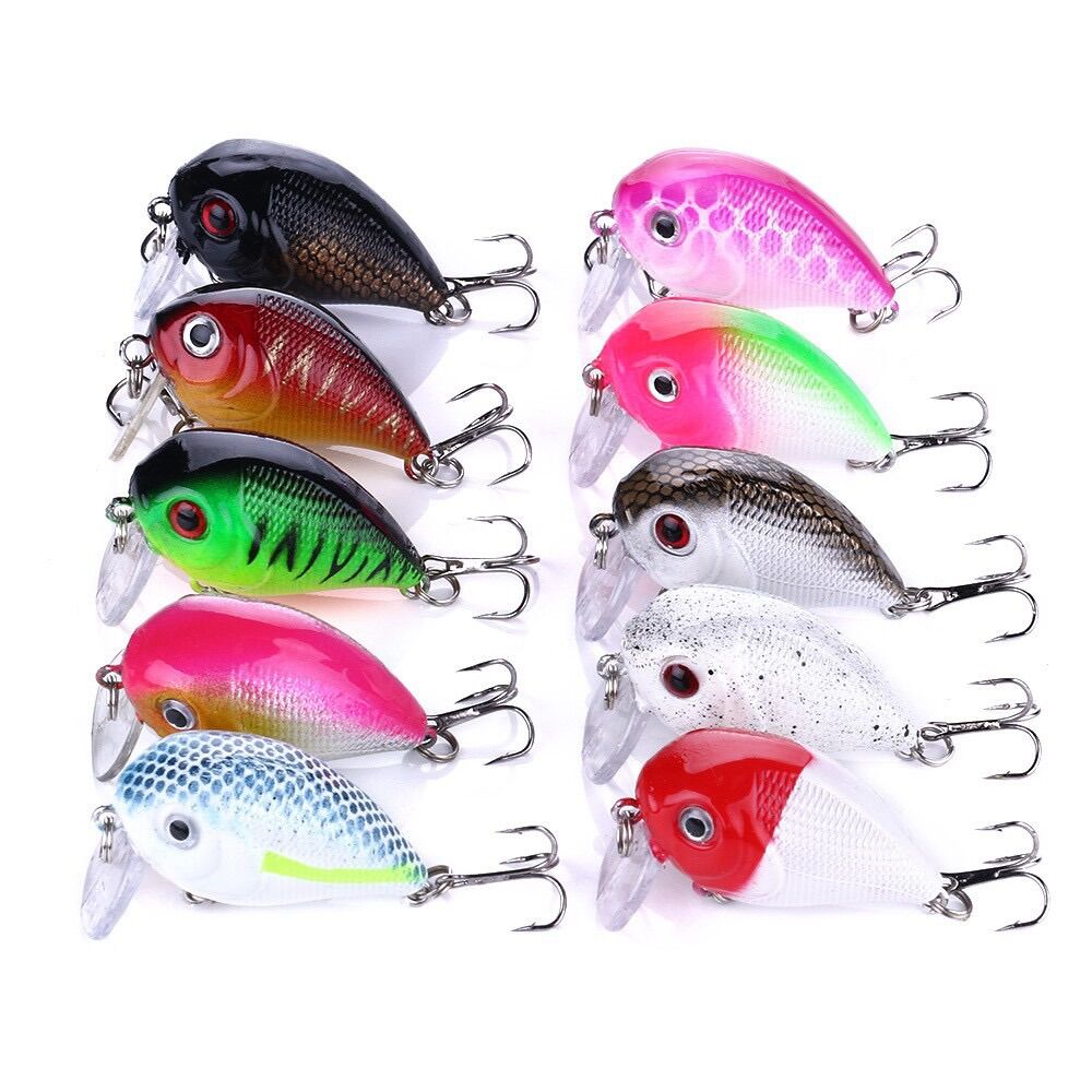 Mồi cá voi lưng gù màu sắc dài 4,5cm/7g_Linhkunshop