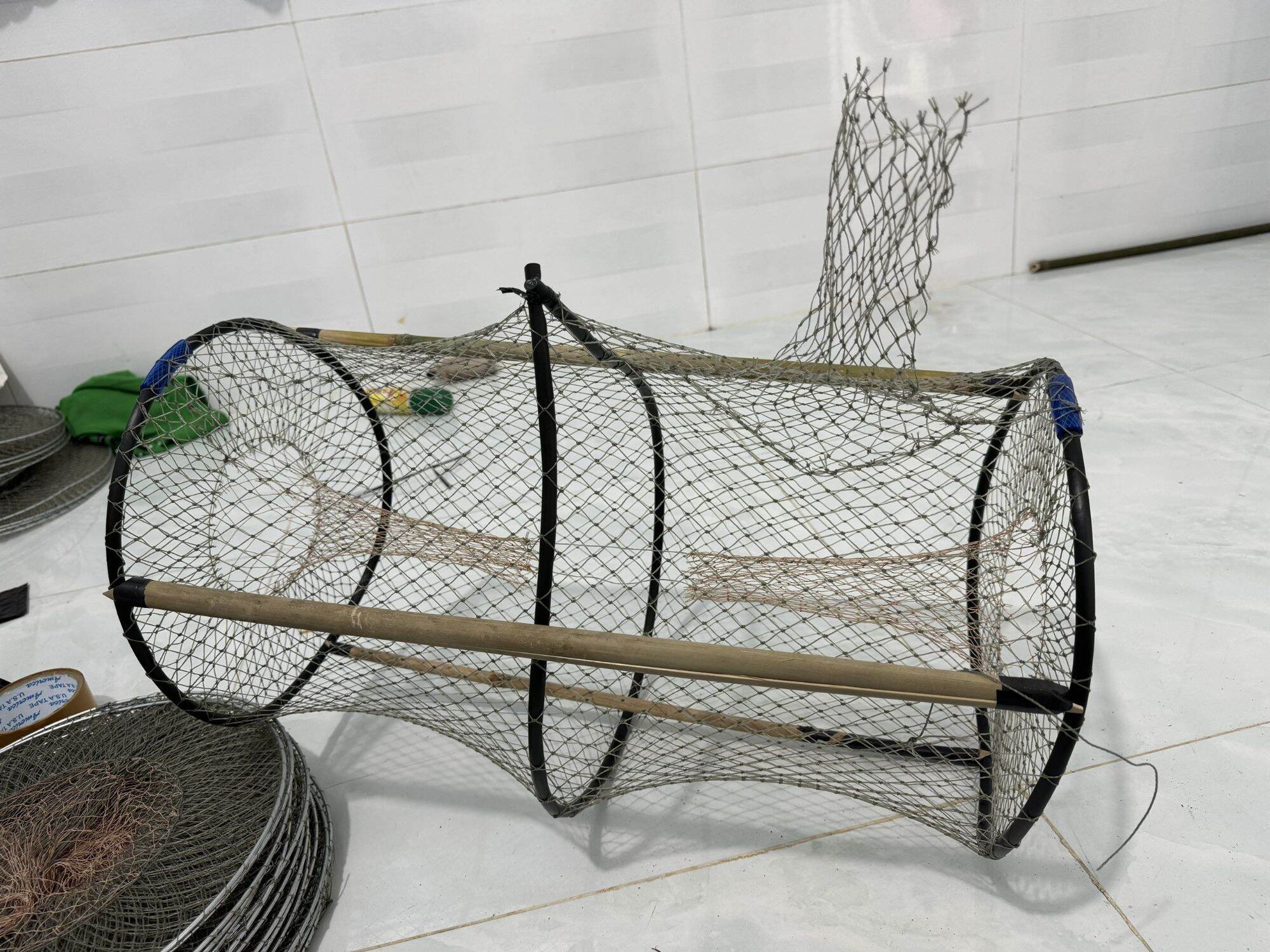 combo 10c lờ cá cải tiến có túi đổ