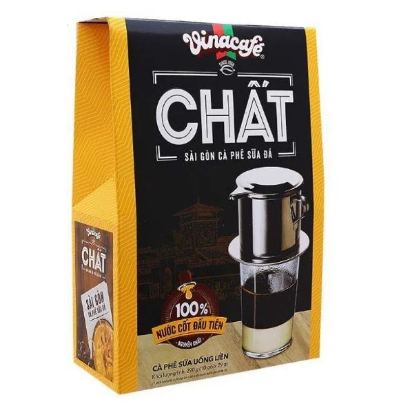 Cà phê CHẤT Vinacafe hộp 10 gói x 29g